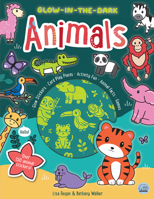 Glow-in-the-Dark Animals Sticker Activity Book (Glow-in-the-Dark Sticker Activity Books) 191708241X Book Cover
