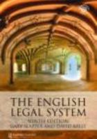 The English Legal System 0415459540 Book Cover