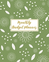 Monthly Budget Planner: Budgeting Notebook and Organizer - Create a Monthly Financial Plan - Track Monthly Bills and Daily Expenses - 2020 Calendar Edition - Green Floral Cover Design 1708398201 Book Cover