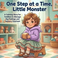 One Step at a Time, Little Monster: A Calming Story for Toddlers to Manage Big Feelings and Sensory Overload (The Social-Emotional Little Monsters) B0GWPFWD2B Book Cover