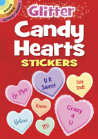 Glitter Candy Hearts Stickers 0486844668 Book Cover