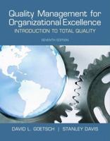 Quality Management for Organizational Excellence: Introduction to Total Quality 0135019672 Book Cover
