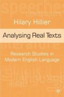 Analysing Real Texts: Research Studies in Modern English Language 0333584708 Book Cover