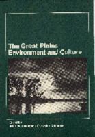 The Great Plains: Environment and Culture 0803211554 Book Cover