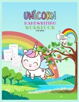 Unicorn Handwriting Workbook for Kids: Unicorn Handwriting Practice Paper Letter Tracing Workbook for Kids - Unicorn Handwriting Workbook for Kids ... - Unicorn Coloring Books for Girls 4-8 B08R4952R7 Book Cover