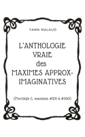 L’ANTHOLOGIE VRAIE des MAXIMES APPROX-IMAGINATIVES: (Florilège C, maximes #201 à #300) B0851MB78M Book Cover