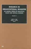 Research in Organizational Behavior, Volume 23 0762308427 Book Cover