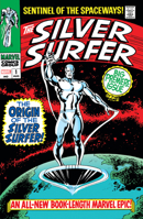 SILVER SURFER OMNIBUS VOL. 1 JOHN BUSCEMA FIRST ISSUE COVER [NEW PRINTING 2] 1302963589 Book Cover