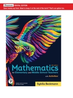 Mathematics for Elementary and Middle School Teachers [rental Edition] 0136922007 Book Cover