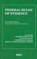 Federal Rules of Evidence, 2012-2013 with Evidence Map 0314280995 Book Cover