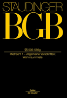 §§ 535-556g: (Mietrecht 1 - Allgemeine Vorschriften; Wohnraummiete) 3805913206 Book Cover