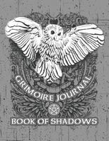 Grimoire Journal Book of Shadows: White Owl Pagan Spell Book 1099047986 Book Cover