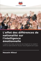 L'effet des différences de nationalité sur l'intelligence émotionnelle (French Edition) 6208574692 Book Cover