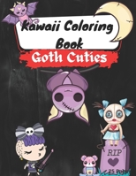 Kawaii Coloring Book: Goth Cuties B0BD55T563 Book Cover