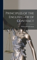 Principles of the English law of Contract 1017715955 Book Cover