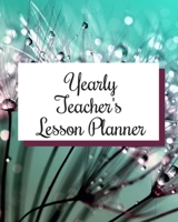 Yearly Teacher's Lesson Planner: Academic Year Lesson Plan and Record Book; Space for 10 months of planning - Weekly and Monthly academic organizer, mint green cover 1698378505 Book Cover