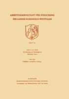 Arbeitsgemeinschaft Fur Forschung Des Landes Nordrhein-Westfalen: Heft 22 332298219X Book Cover
