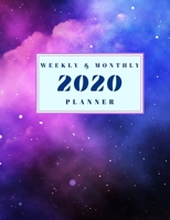 2020 Weekly & Monthly Planner: Simple and Minimalistic Night Star Sky Map Calendar with Inspirational and Motivational Quotes For Women 167643500X Book Cover