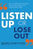 Listen Up or Lose Out: How to Avoid Miscommunication, Improve Relationships, and Get More Done Faster 0814432018 Book Cover