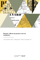 Demain, efforts de pensée et de vie meilleures 2418103277 Book Cover