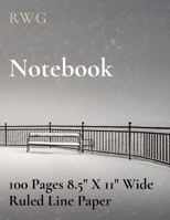 Notebook: 100 Pages 8.5 X 11 Wide Ruled Line Paper 1794820884 Book Cover