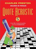 Quote Acrostic #5 0399528180 Book Cover