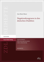 Negationskongruenz in Den Deutschen Dialekten 3515129855 Book Cover