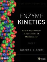 Enzyme Kinetics: Rapid-Equilibrium Applications of Mathematica 0470639326 Book Cover