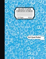 Graph paper composition notebook: Grid Paper Composition Notebook with beautiful colored cover pages-(KIDS, GIRLS, BOYS, STUDENT)- Quad Ruled(4x4) 110 Sheets (Large, 8.5 x 11) 170613231X Book Cover