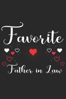 Favorite Father in Law: Gift for your dad,uncle,step dad,grandpa,father in law and also for fathers day gift 169330452X Book Cover