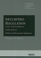Securities Regulation, Cases and Materials, Problem and Documentary Supplement (American Casebook Series) 0314209727 Book Cover