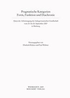 Pragmatische Kategorien. Form, Funktion Und Diachronie: Akten Der Arbeitstagung Der Indogermanischen Gesellschaft Vom 24. Bis 26. September 2007 in Ma 3895006777 Book Cover