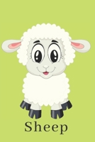 Sheep: Animal ,Mammal, Book Gifts For Women Men Kids Teens Girls Boys (110 Pages, Lined , 6 x 9) 1678540714 Book Cover