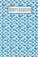 Baby Logbook: Geometric Squares Pattern Baby Log Journal Tracker 1710011432 Book Cover