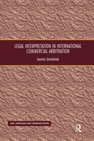 Legal Interpretation in International Commercial Arbitration 0367600978 Book Cover