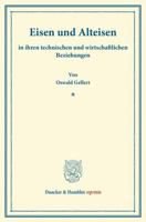 Eisen Und Alteisen: In Ihren Technischen Und Wirtschaftlichen Beziehungen. (Abhandlungen Aus Dem Volkswirtschaftlichen Seminar Der Technischen Hochsch 3428163591 Book Cover