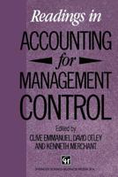 Readings in Accounting for Management Control (Chapman & Hall Series in Accounting and Finance) 0412414902 Book Cover