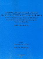 Corporations, Other Limited Liability Entities and Partnerships: Statutory Supplement 031418984X Book Cover