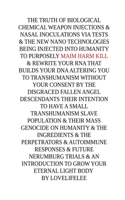 The truth of Biological Chemical weapon Injections 1839457880 Book Cover
