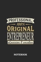 Professional Original Entrepreneur Notebook of Passion and Vocation: 6x9 inches - 110 dotgrid pages - Perfect Office Job Utility - Gift, Present Idea 1696556147 Book Cover