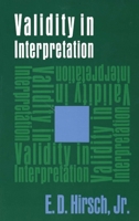Validity in Interpretation 0300016921 Book Cover