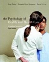 The Psychology of Health and Health Care: A Canadian Perspective 0131433660 Book Cover