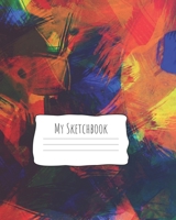 My Sketchbook: Kid's Artist Sketching Book: 110 pages, Sketching, Drawing and Creative Doodling. Notebook and Sketchbook to Draw and Journal (red and navy) 1693481774 Book Cover