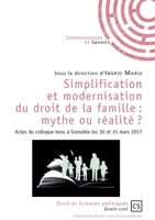 Simplification et modernisation du droit de la famille: mythe ou réalité ? 2753905711 Book Cover