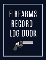 Firearms Record Log Book: Inventory Log Book, Firearms Acquisition And Disposition Insurance Organizer Record Book, Blue Cover B084DG83H8 Book Cover