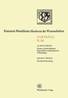 Struktur Und Physikalische Eigenschaften Metallorganischer Verbindungen. Kristallzuchtforschung: 336. Sitzung Am 3. Dezember 1986 in Dussldorf 3663053644 Book Cover