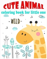 Cute Animal Coloring Book: Big size coloring book for kids 2-4 years B08L9WJGVR Book Cover