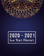 2020-2021 Two Year Planner: 2020-2021 monthly planner full size Luxury Mandala Cover 2 Year Calendar 2020-2021 Monthly 24 Months Agenda Planner with Holiday Personal Appointment ( Size 8.5x11, Jan 202 1698882483 Book Cover