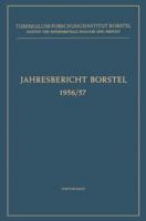 Jahresbericht Borstel: 1956/57 3662306131 Book Cover