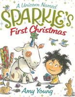 Unicorn Named Sparkle's First Christmas B0GMZH6K19 Book Cover